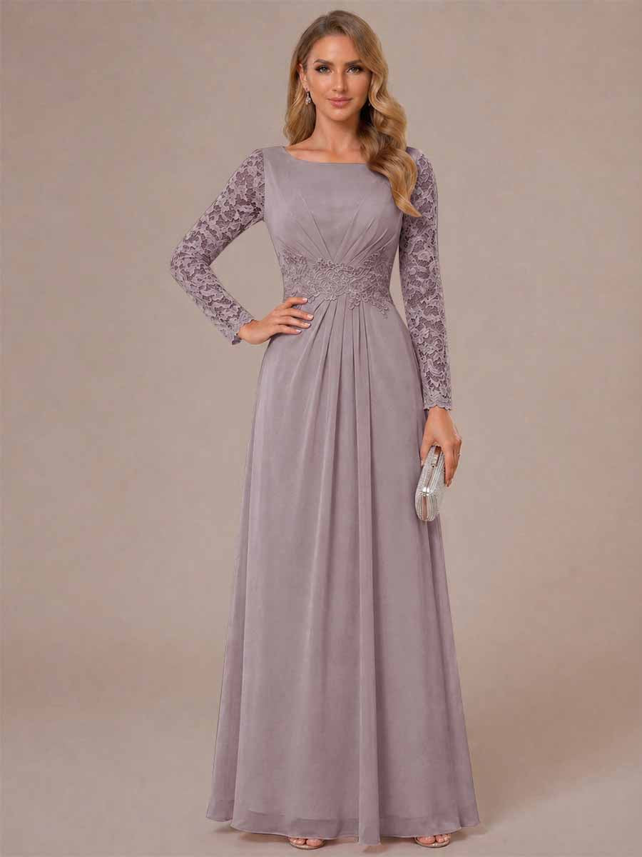 Rhiannon Claire Wisteria back view mother of the bride dress