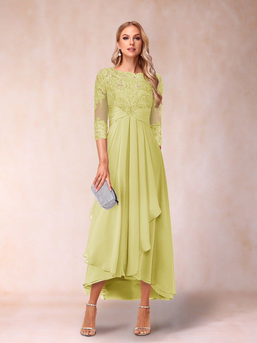 Emmeline Rose Daffodil front view mother of the bride dress
