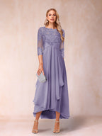 Emmeline Rose Wisteria front view mother of the bride dress