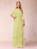Cressida Fern Daffodil front view mother of the bride dress