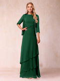 Cressida Fern Emerald front view mother of the bride dress