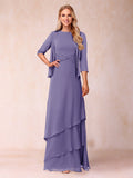 Cressida Fern Lilac front view mother of the bride dress