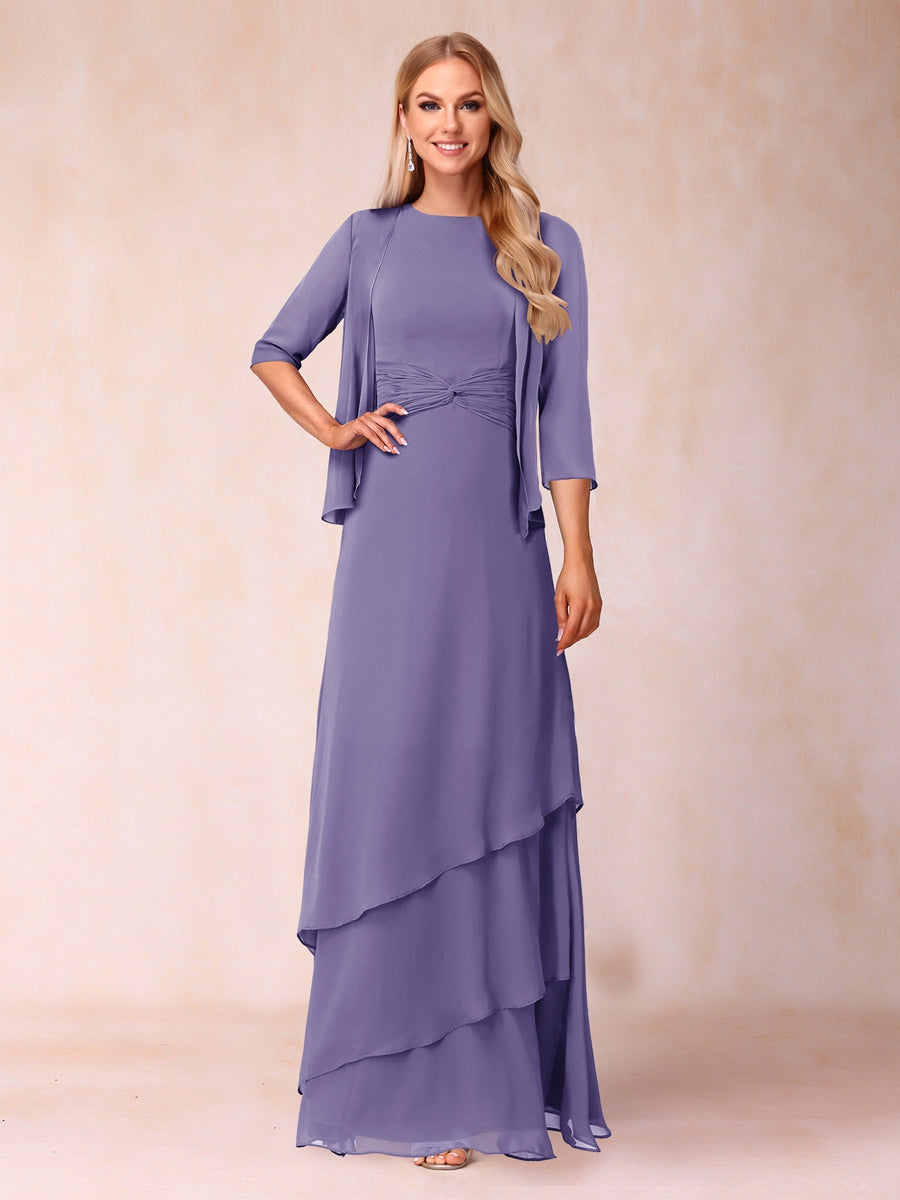 Cressida Fern Lilac front view mother of the bride dress