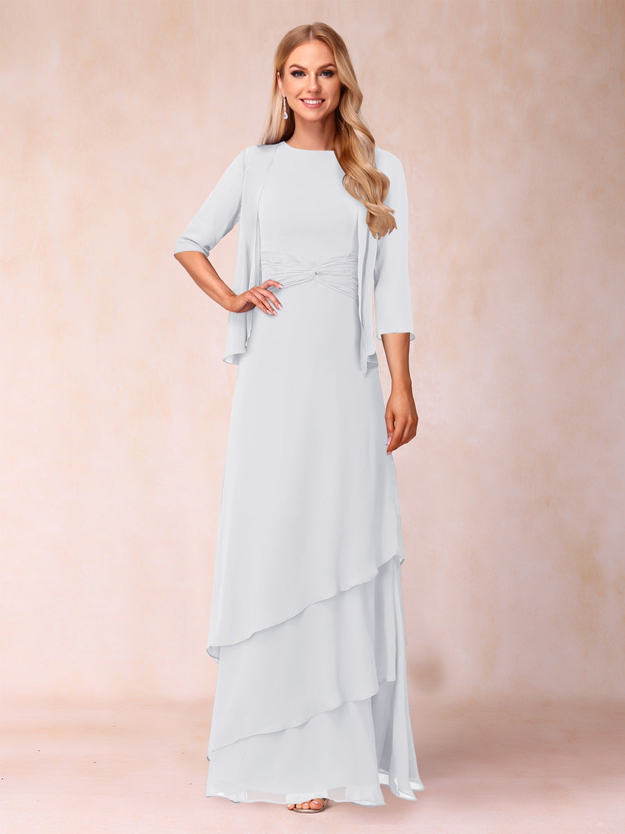 Cressida Fern White front view mother of the bride dress