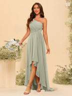 Valentina Sage Green front view bridesmaid dress
