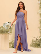 Valentina Wisteria back view bridesmaid dress