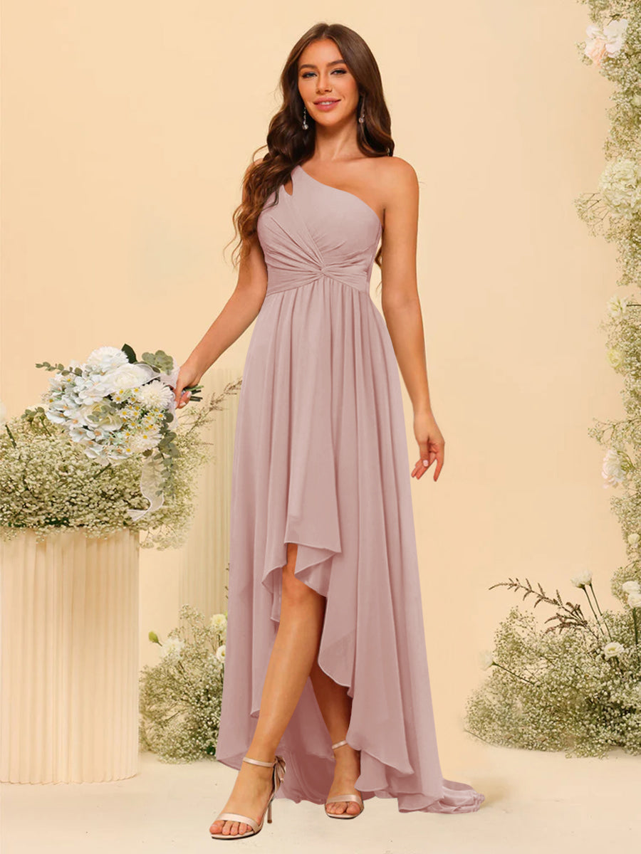 Valentina Dusty Rose front view bridesmaid dress