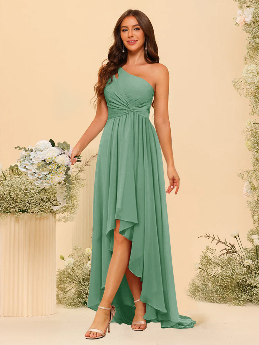 Valentina Eucalyptus front view bridesmaid dress