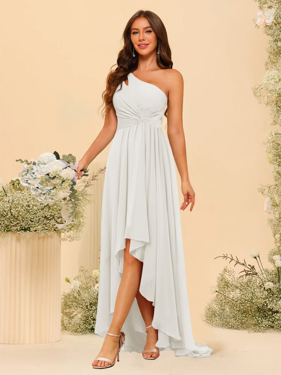 Valentina Ivory back view bridesmaid dress
