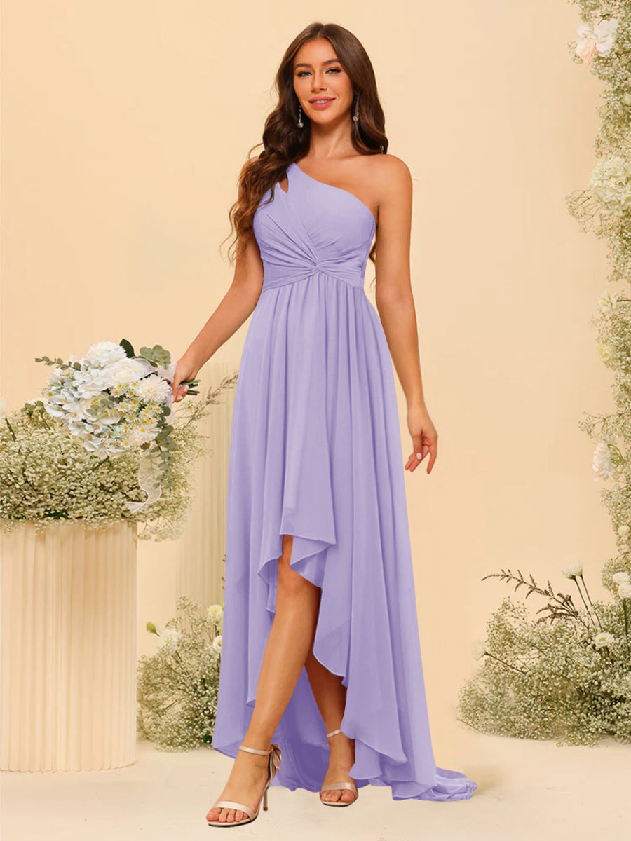 Valentina Lilac front view bridesmaid dress