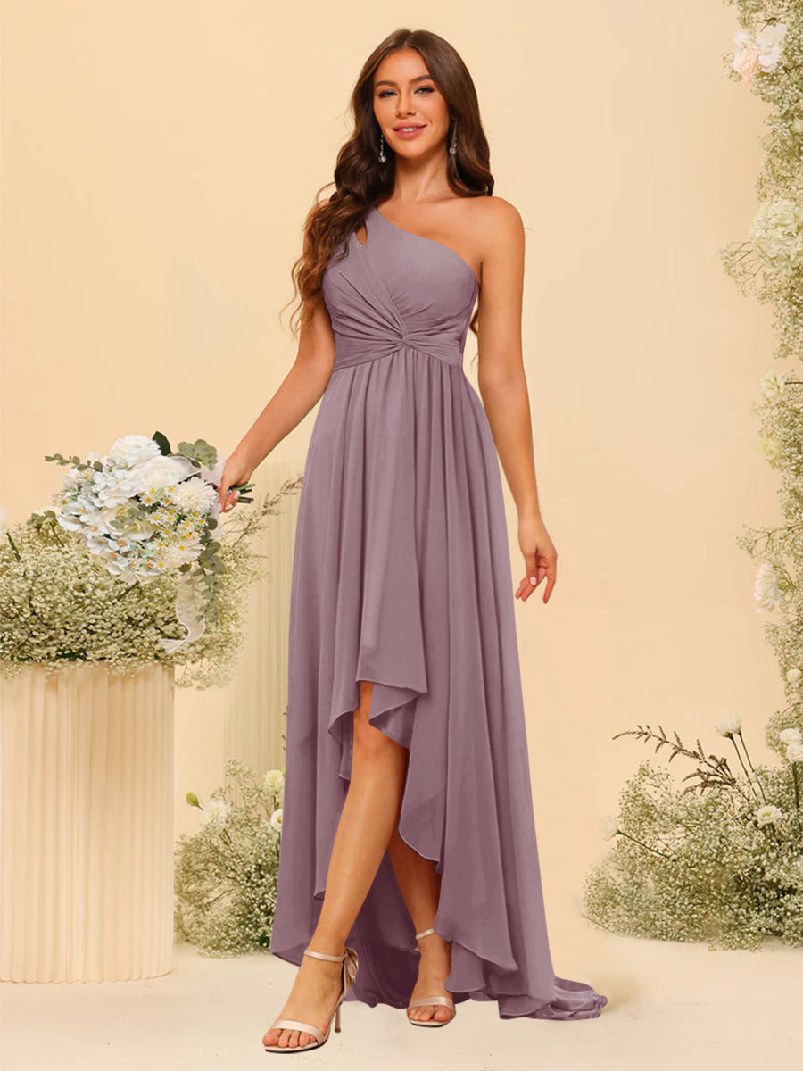 Valentina Mauve front view bridesmaid dress