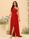 Valentina Red front view bridesmaid dress