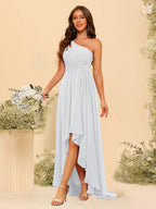 Valentina White front view bridesmaid dress
