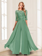 Vianne eucalyptus front view mother of the bride outfit