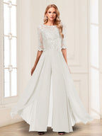 Vianne ivory front view mother of the bride outfit