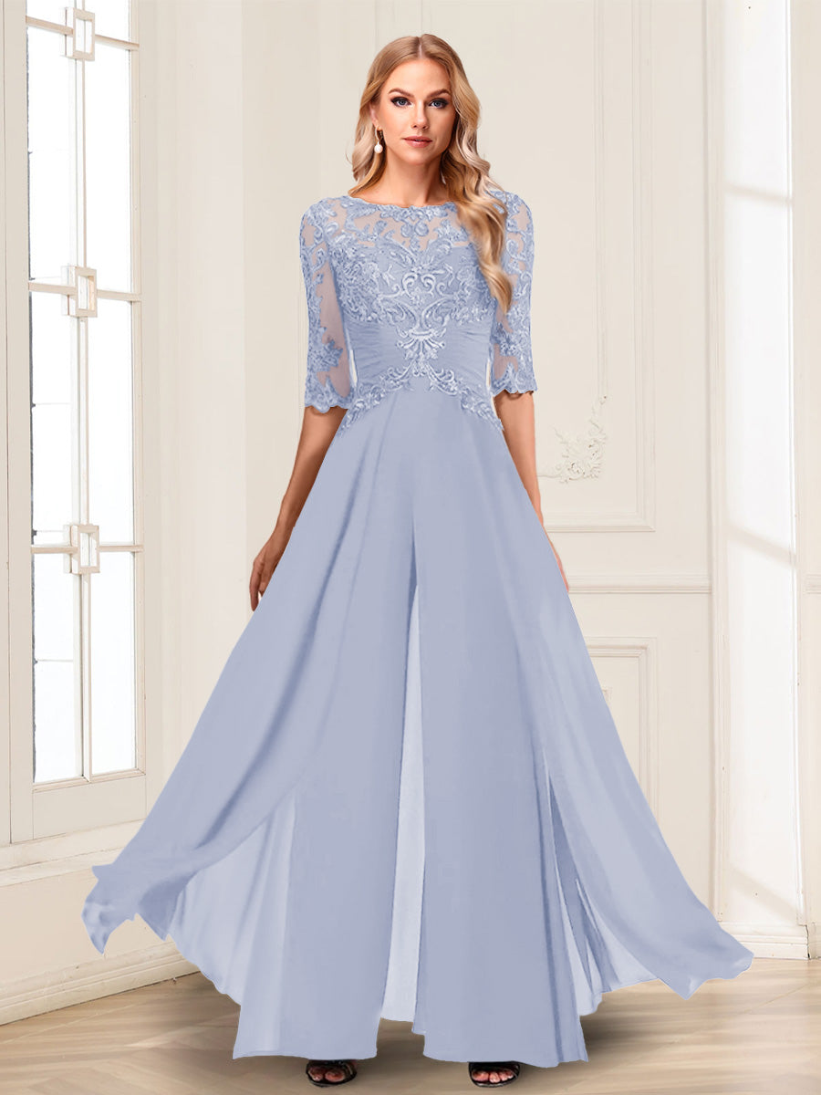Vianne lavender front view mother of the bride outfit
