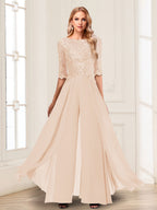 Vianne champagne alternate front view 2 mother of the bride outfit