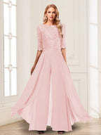 Vianne pearl pink front view mother of the bride outfit