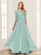 Vianne pool blue alternate front view 2 mother of the bride outfit