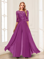 Vianne orchid front view mother of the bride outfit