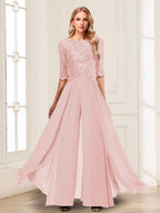 Vianne pearl pink alternate front view 2 mother of the bride outfit