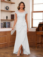 Calista ivory alternate front view 2 mother of the bride dress