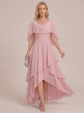 Rosa Mae Dusty Rose front view mother of the bride dress