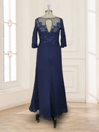 Rosalie dusty blue alternate view mother of the bride dress