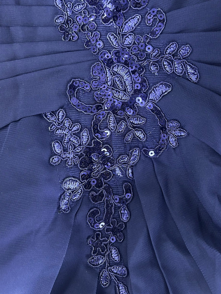 Rosalie dusty blue bodice detail mother of the bride dress