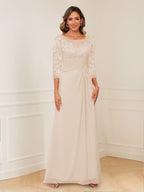 Rosalie champagne alternate front view 2 mother of the bride dress
