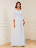 Josephine Cove White front view mother of the bride dress