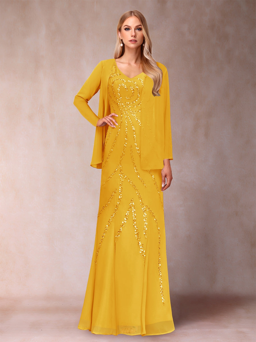 Celestine Rose Gold back view mother of the bride dress
