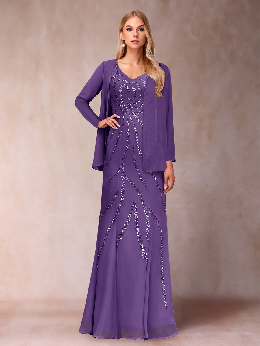 Celestine Rose Regency front view mother of the bride dress