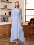 Isabel Elise Lavender front view mother of the bride dress