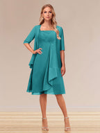 Honoria Turquoise front view wedding guest dress