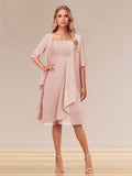 Honoria Blush front view wedding guest dress
