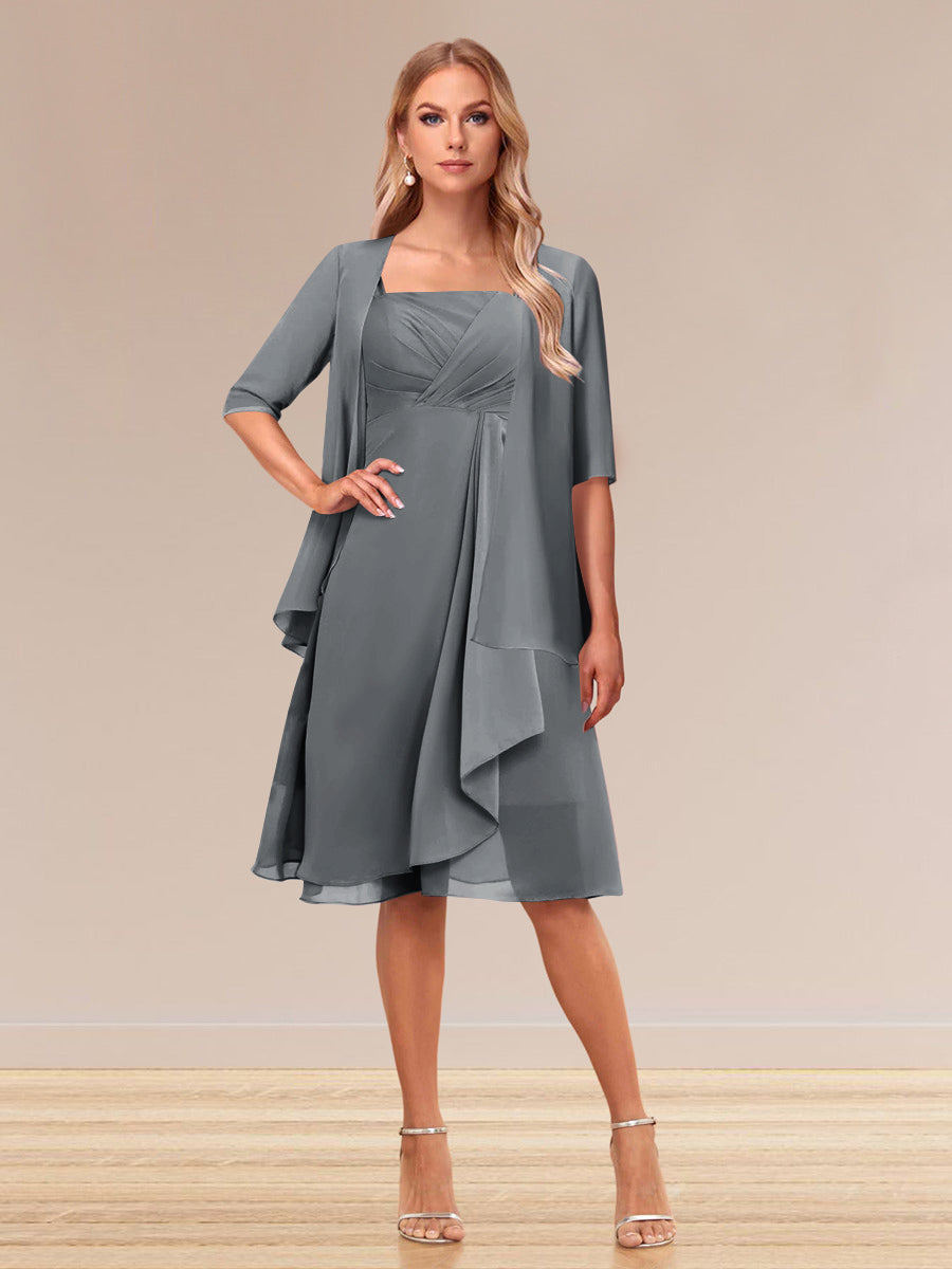Honoria Grey front view wedding guest dress
