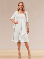Honoria Ivory back view wedding guest dress