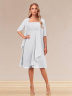 Honoria Ivory front view wedding guest dress