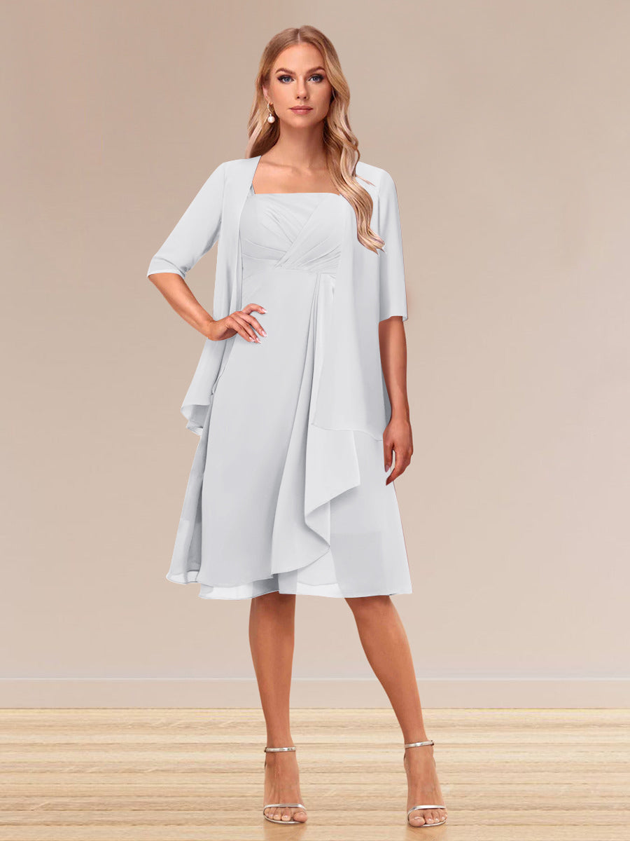 Honoria Ivory front view wedding guest dress