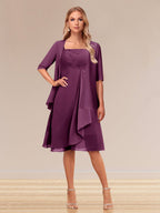Honoria Orchid front view wedding guest dress