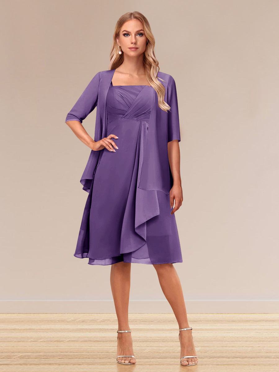 Honoria Regency front view wedding guest dress