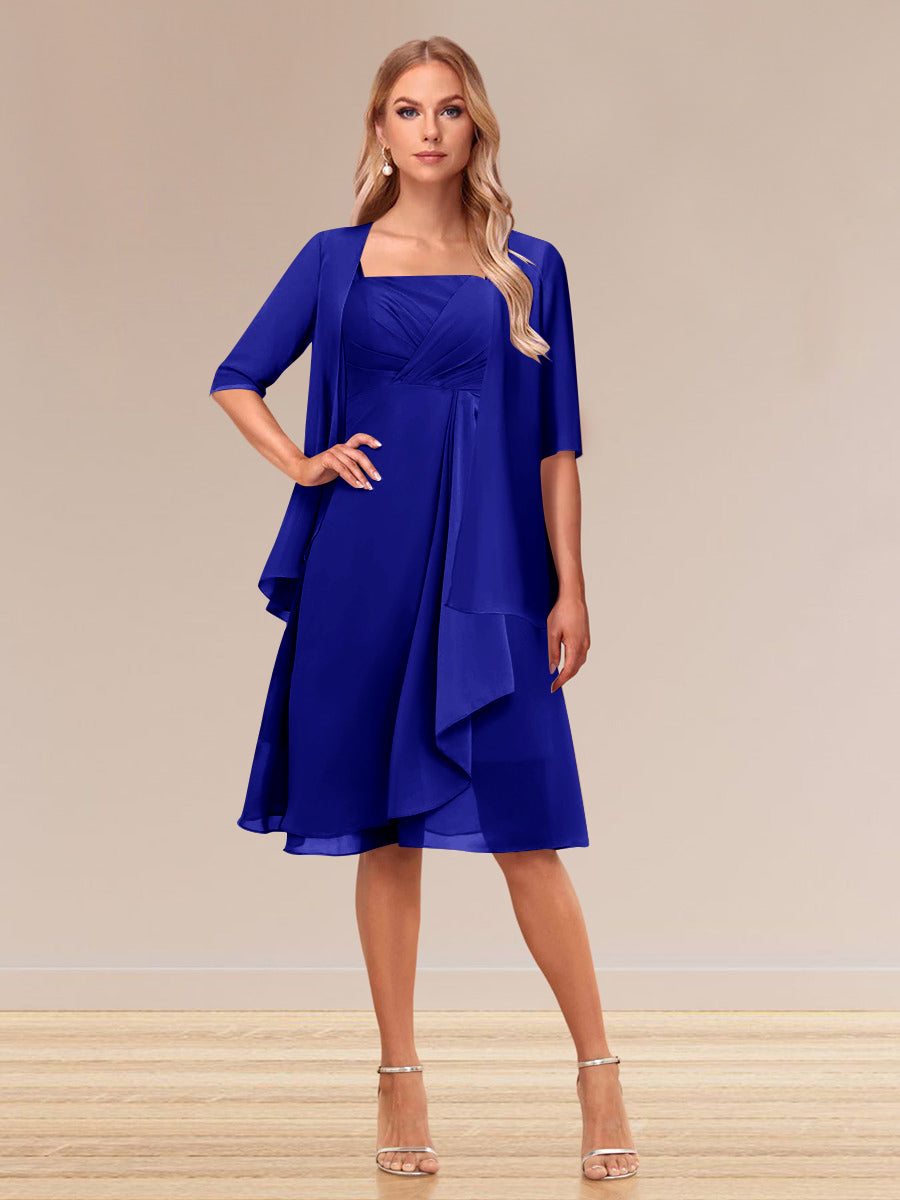 Honoria Royal Blue back view wedding guest dress