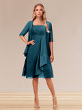 Honoria Teal front view wedding guest dress