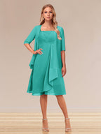 Honoria Turquoise back view wedding guest dress