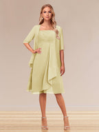 Honoria Yellow front view wedding guest dress