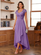 Cecilia Wren Wisteria front view mother of the bride dress