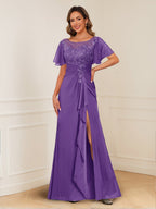 Ursula Rose Regency front view mother of the bride dress