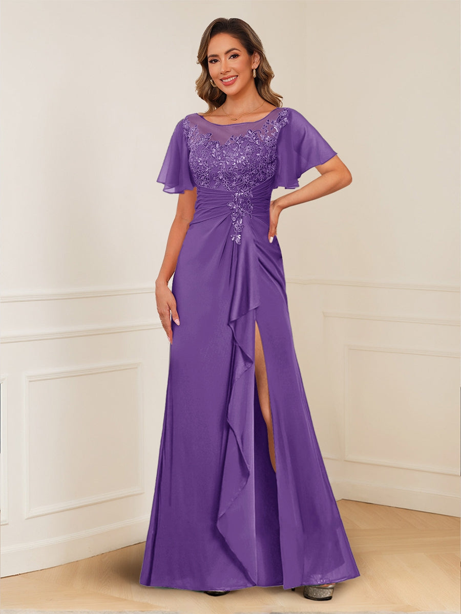 Ursula Rose Regency front view mother of the bride dress