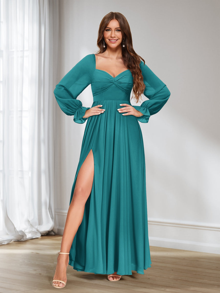 Rosalind Turquoise front view bridesmaid dress